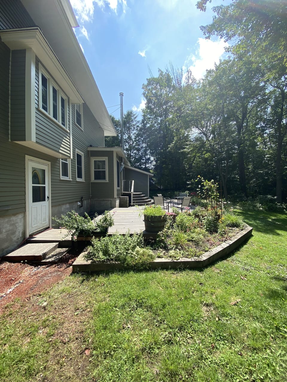 Side yard and patio