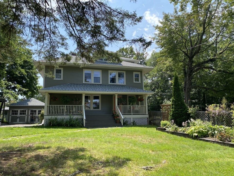 Outside of the house