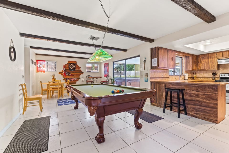 Play pool, darts or enjoy some of the other board games!