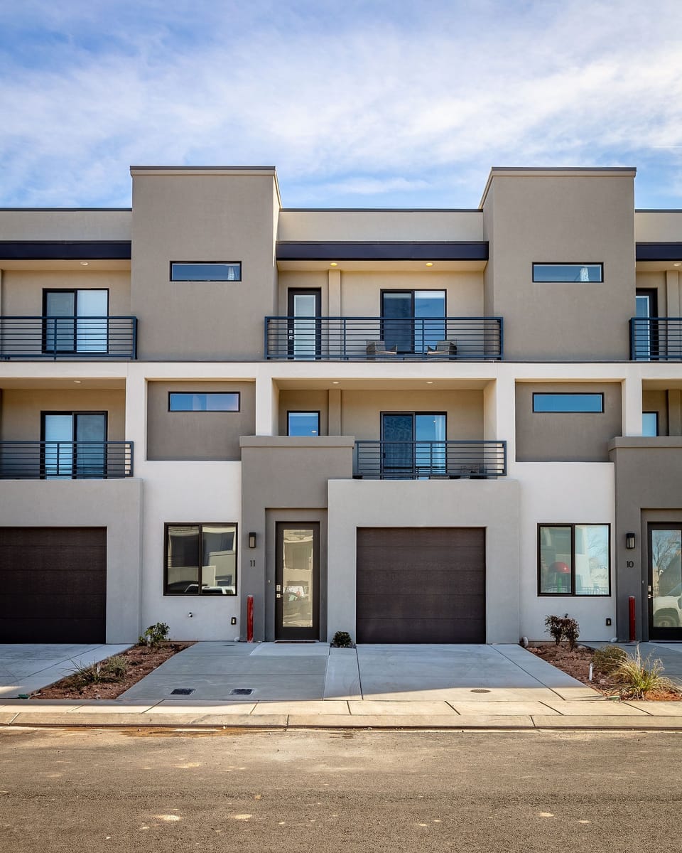 Front of townhome