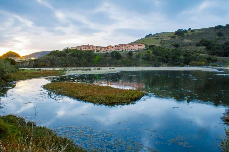 Soak in peaceful waterside views surrounding the property.