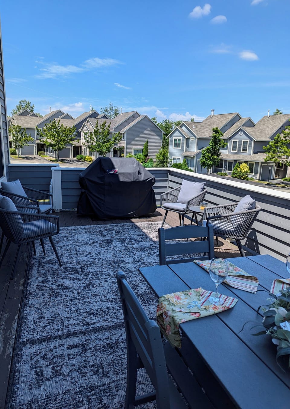 Enjoy the outdoor space on the deck