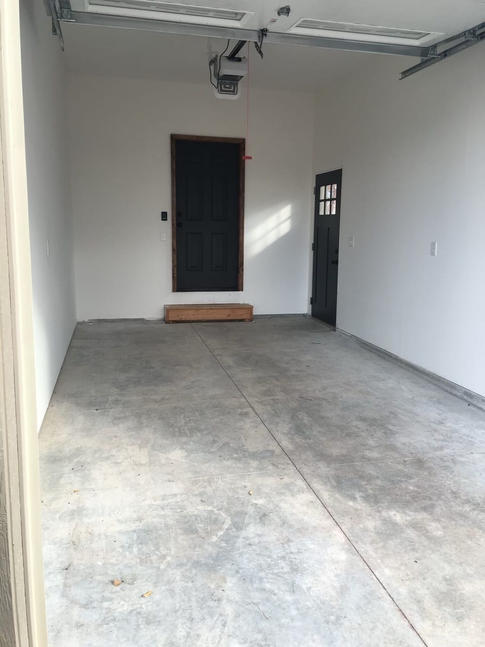 Single car garage with opener available. 
