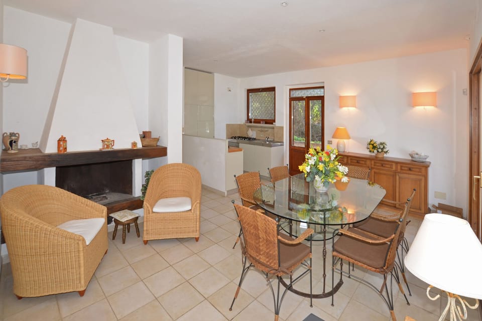The living with dinner area and kitchen corner