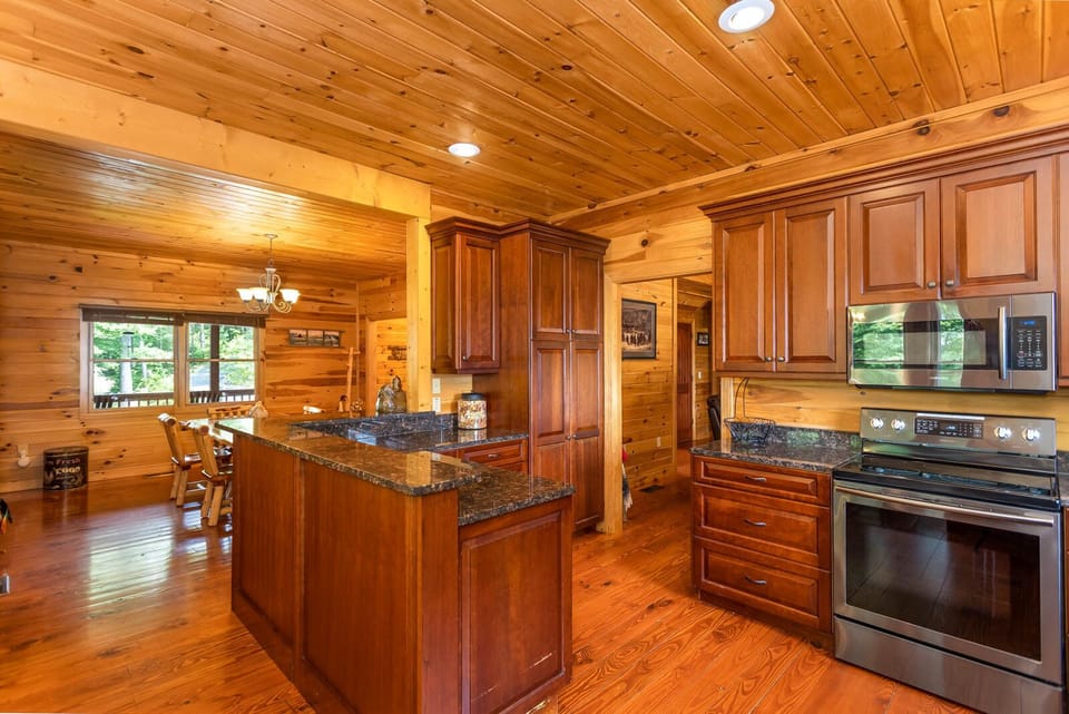 Dining Area Beyond the Generous Kitchen