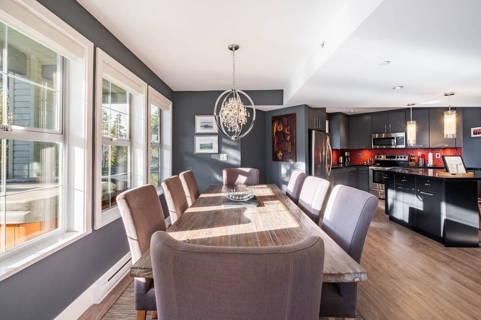 Dining and kitchen area