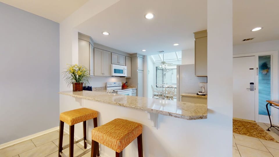Fully Equipped Kitchen with Countertop Seating