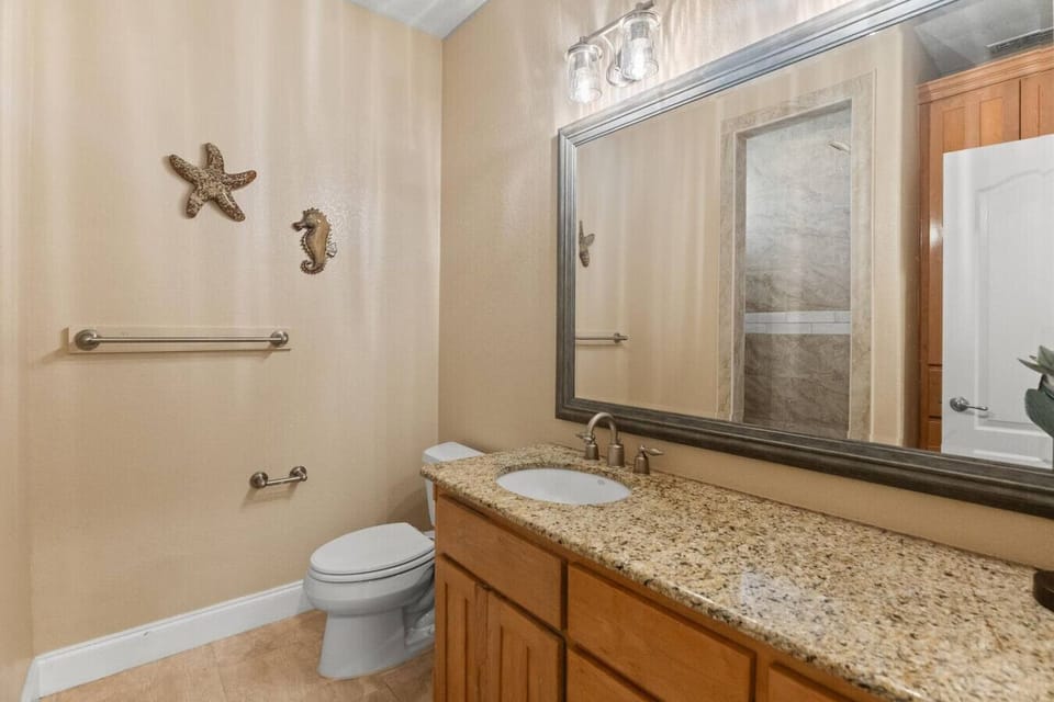 Second Floor Bathroom with Granite Vanity