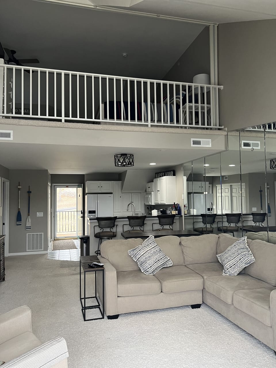 Living room loft view