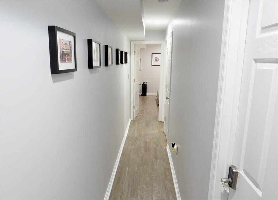 Hallway leading to the private bedroom 