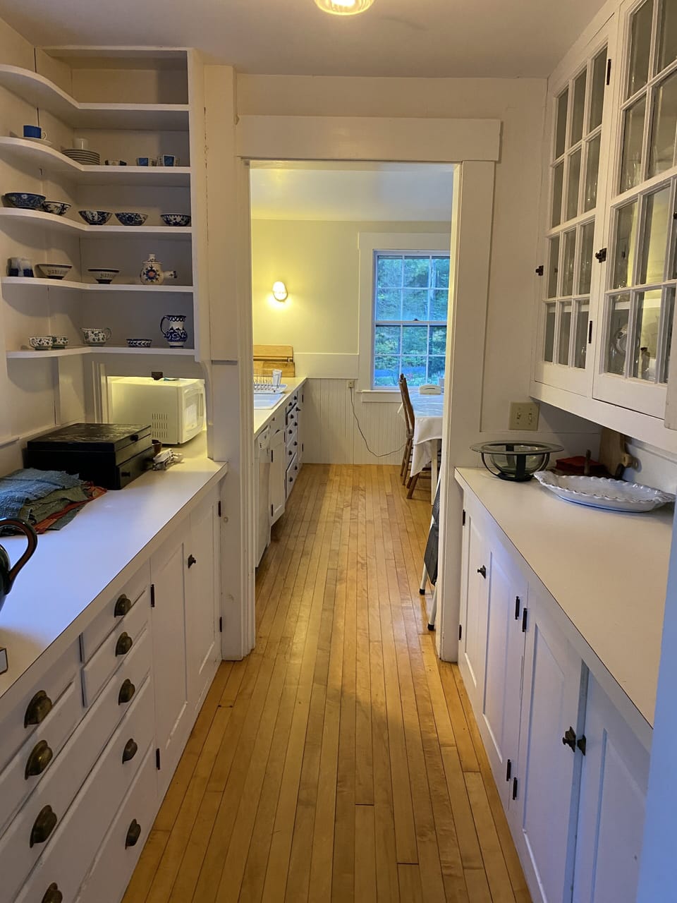 fully stocked butler's pantry - between kitchen and dining room, buffet area