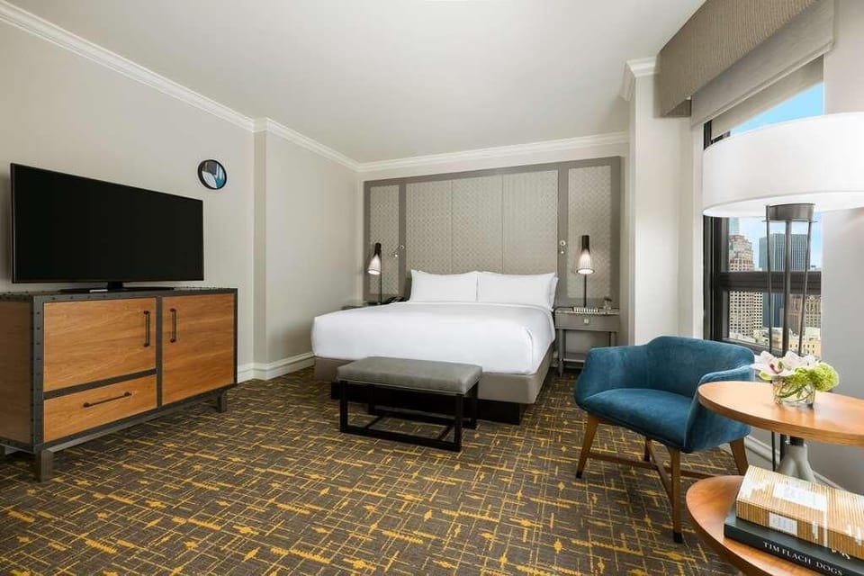 Kick back with a movie after a day exploring downtown.