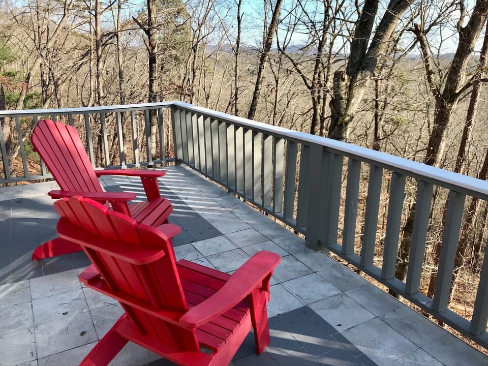 Views off of the master bedroom deck