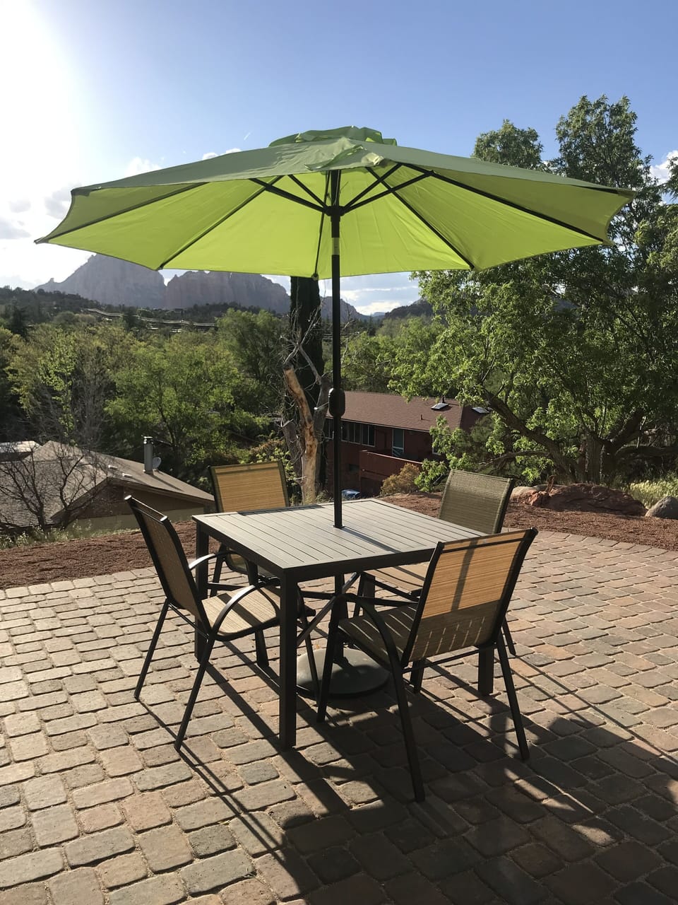 Outdoor dining area