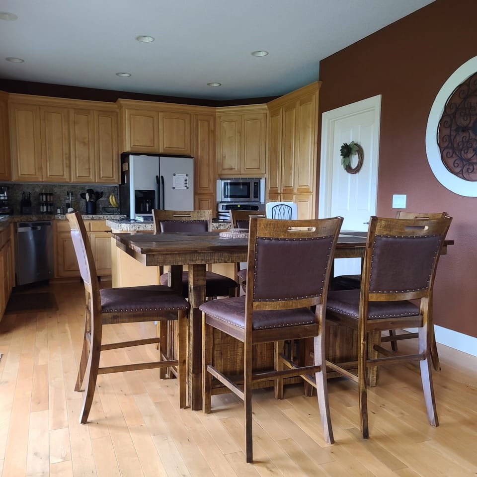 Dining and Kitchen.