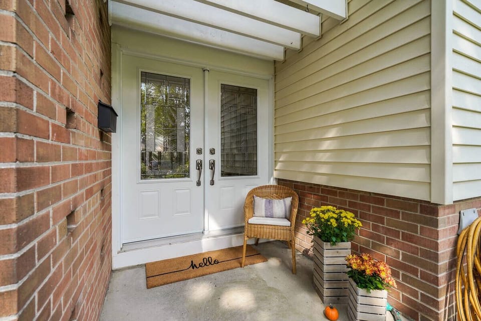Private Porch for morning coffee