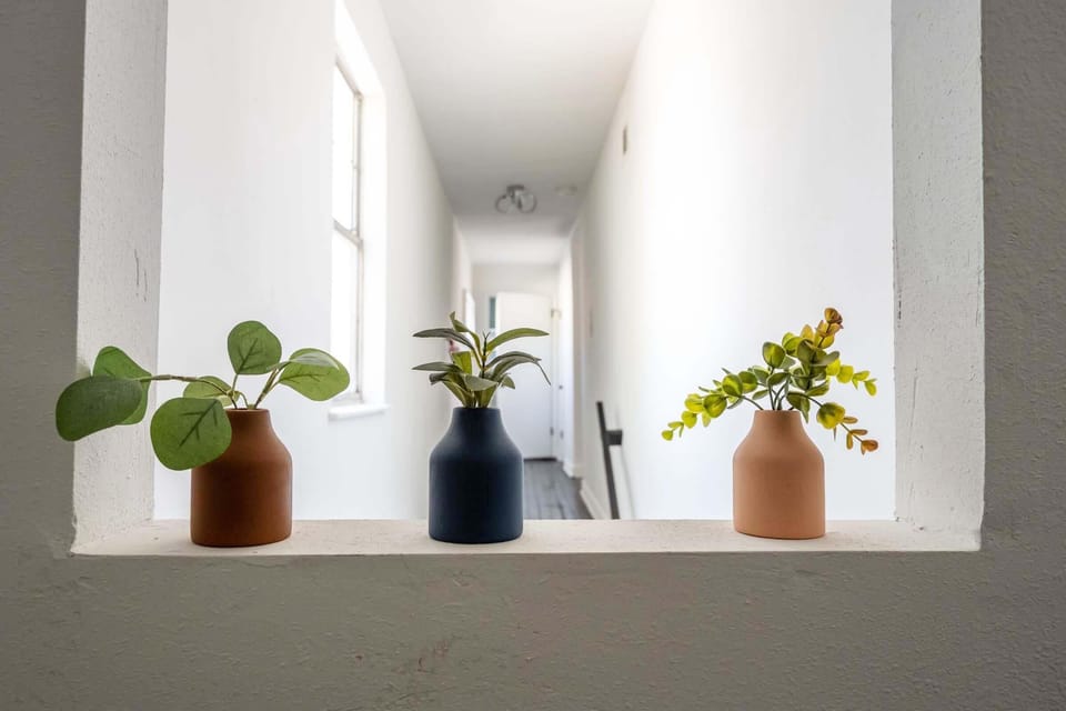 Cased opening above stairs