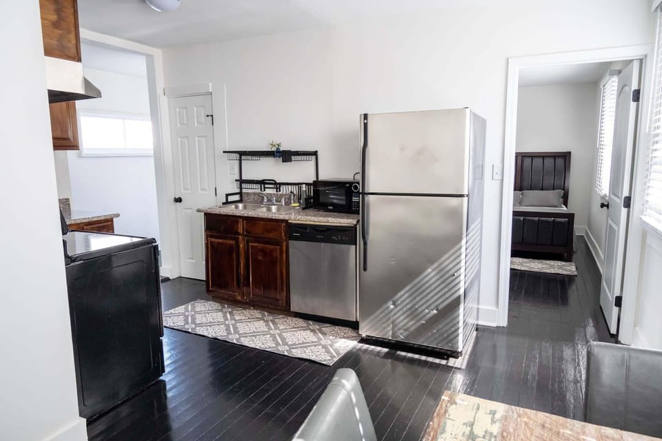 Full kitchen with dishwasher