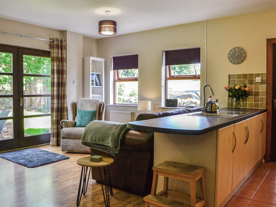 Open plan living space | Lime tree Cottage, Newtonairds
