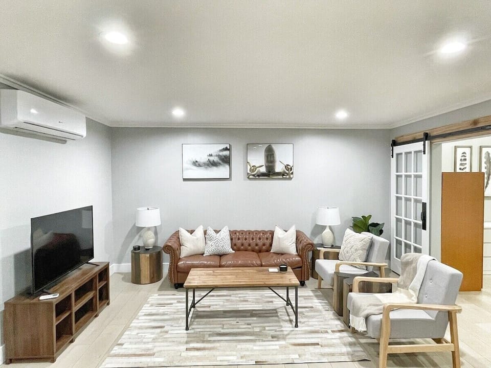 Open-concept studio with combined kitchen, dining, and living space for easy flow and comfort.