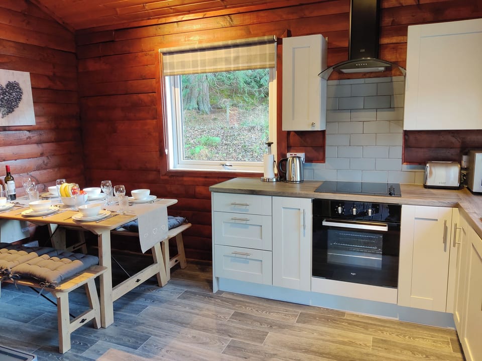 Open plan living space | Willow Lodge, Dunoon