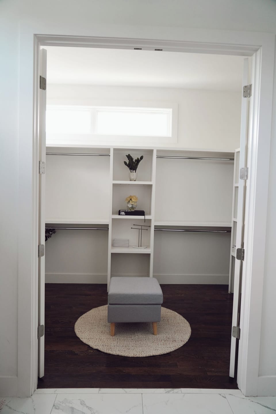 Primary closet