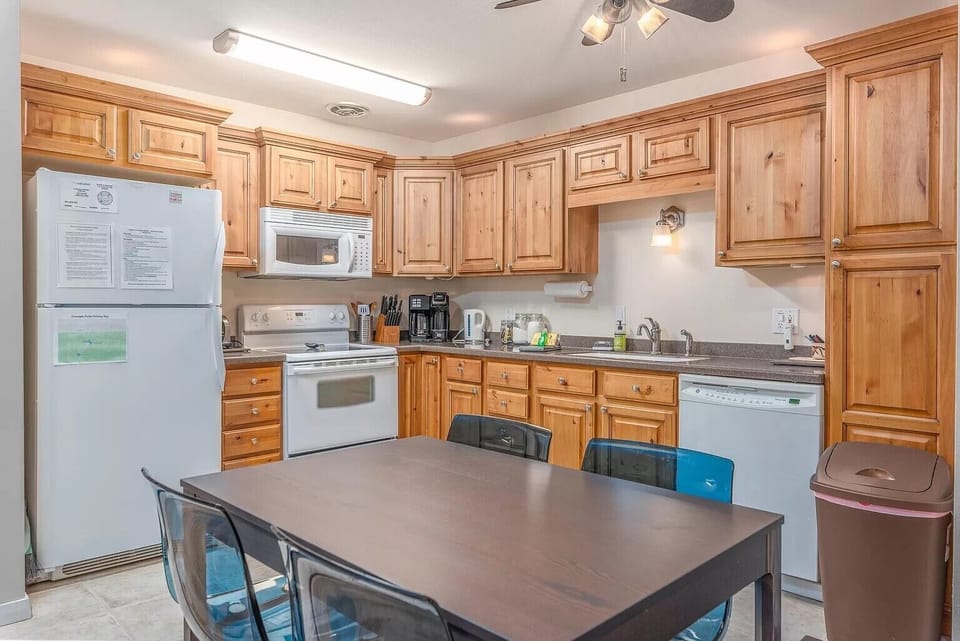 Well stocked kitchen with everything you need to cook during your stay.