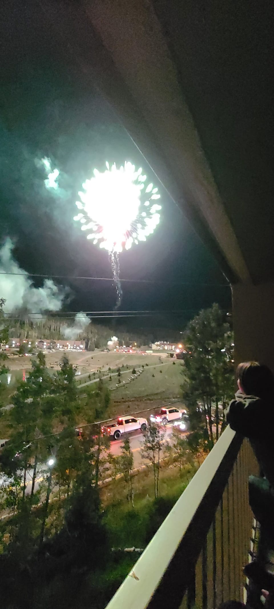 Brian Head puts on a great Fourth of July fireworks show. View from the balcony.