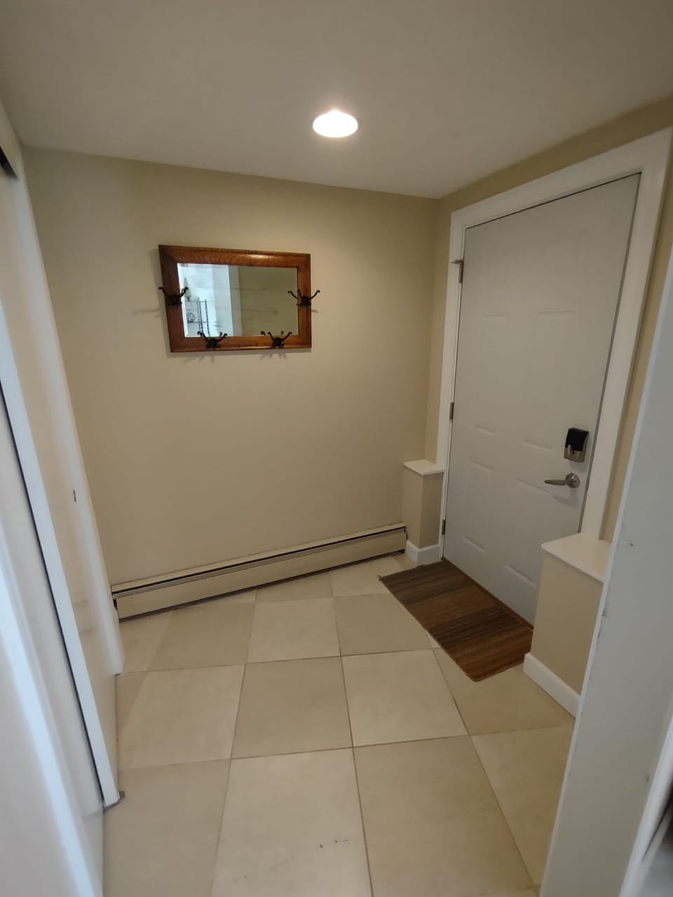 Vestibule and private entrance with WIFI /  personalized keypad enabled. No KEYS