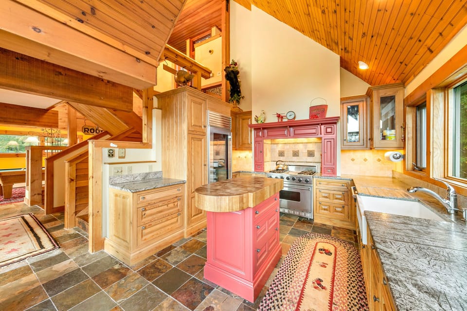 Kitchen with Sub zero fridge