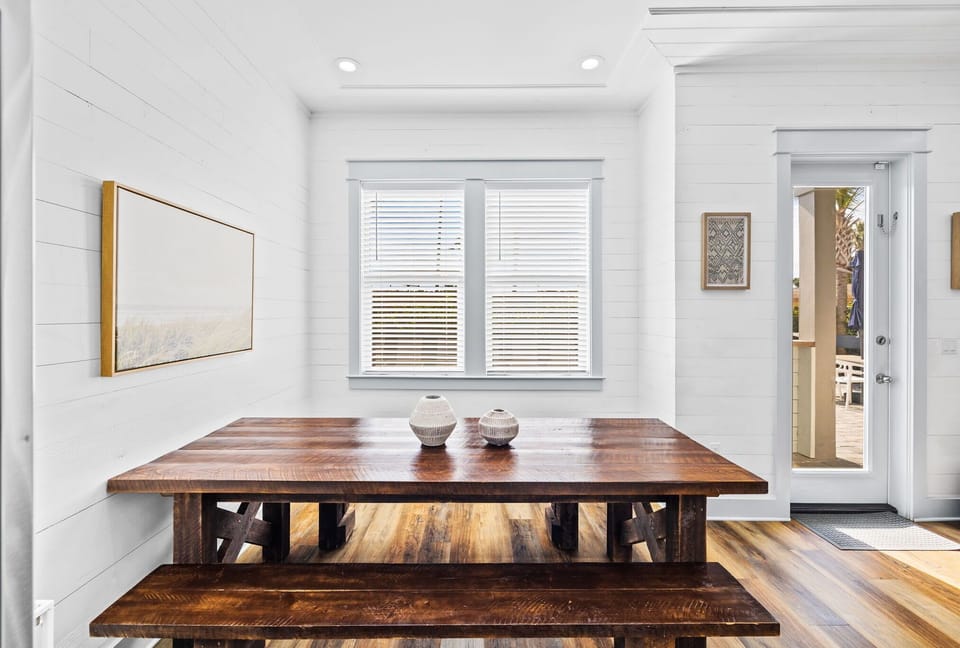 Enjoy the natural light while dining.