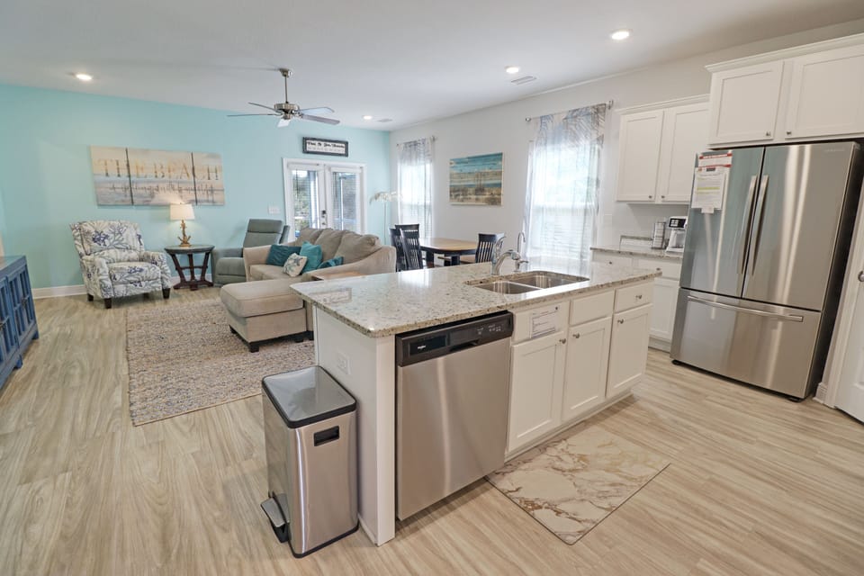 Open concept living area - Main House