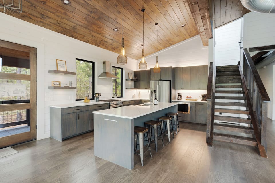Chef’s kitchen with high-end appliances