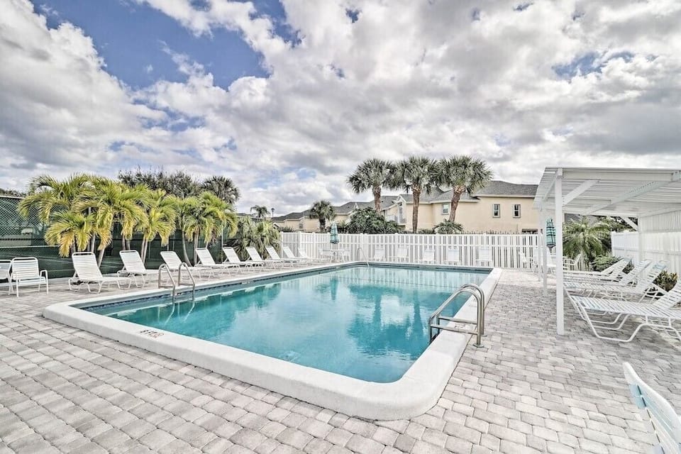Community Pool just steps away from Island Time