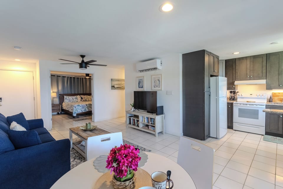 Open layout for easy gathering, dining, and relaxing