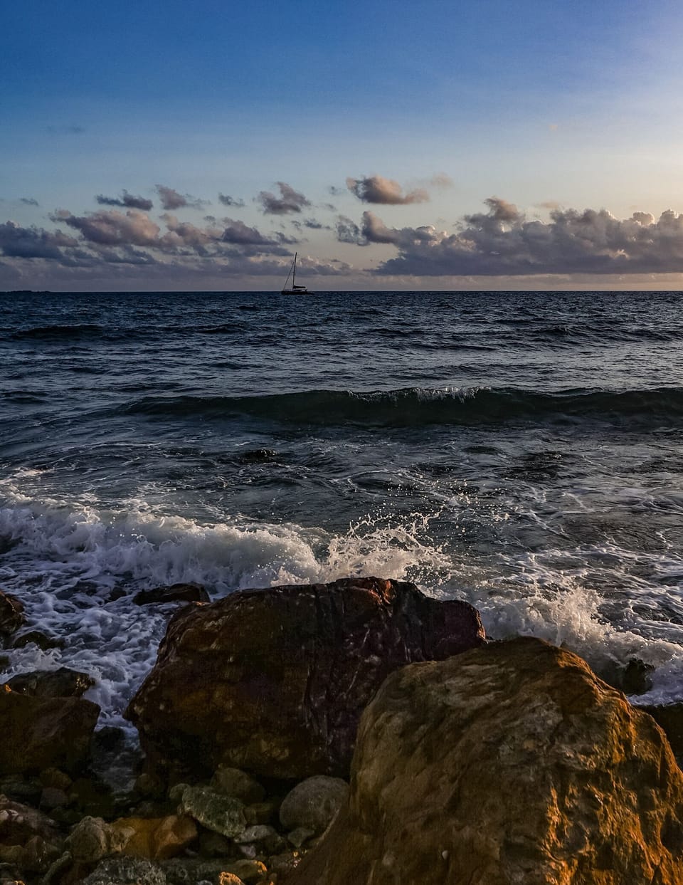 Watch waves roll in along the shoreline just below the property