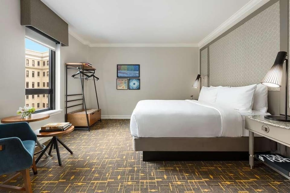 Wake up refreshed beside the window with morning light.