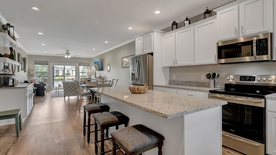 Kitchen island with seating
