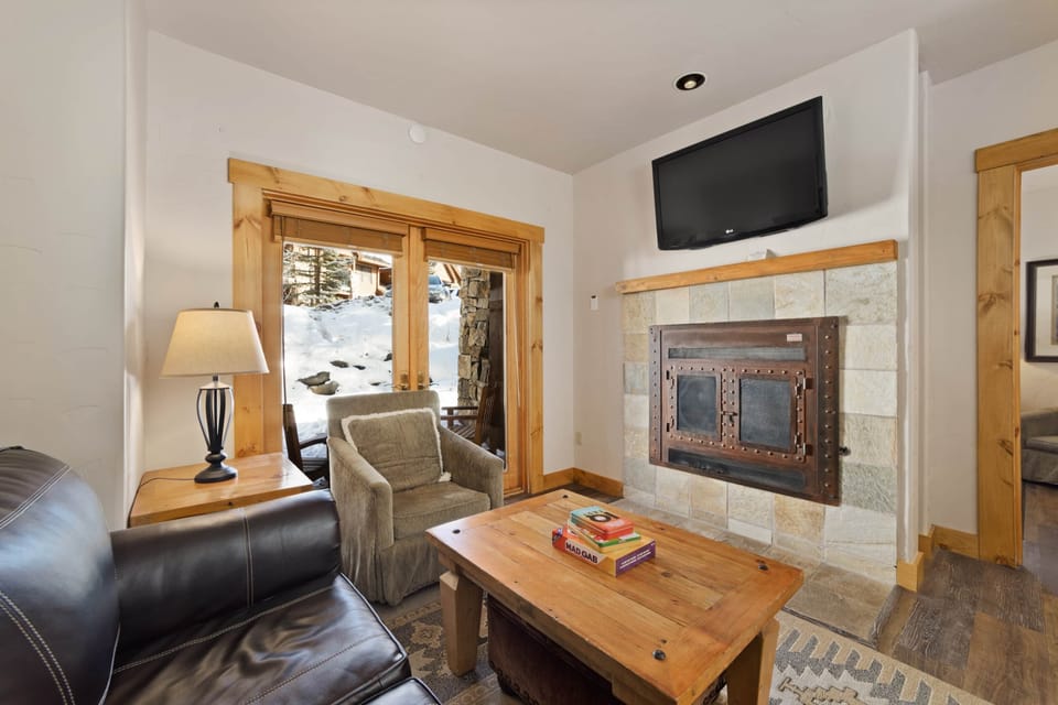 French doors exit out to private patio