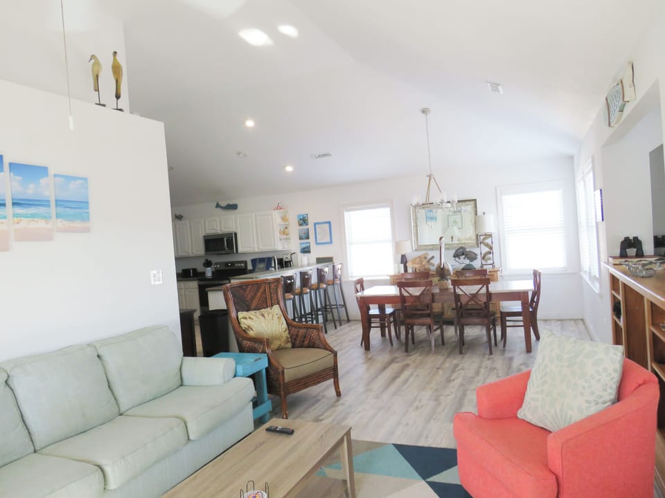 Living Area - Enjoy the high ceilings throughout the living spaces of this OBX beauty.
