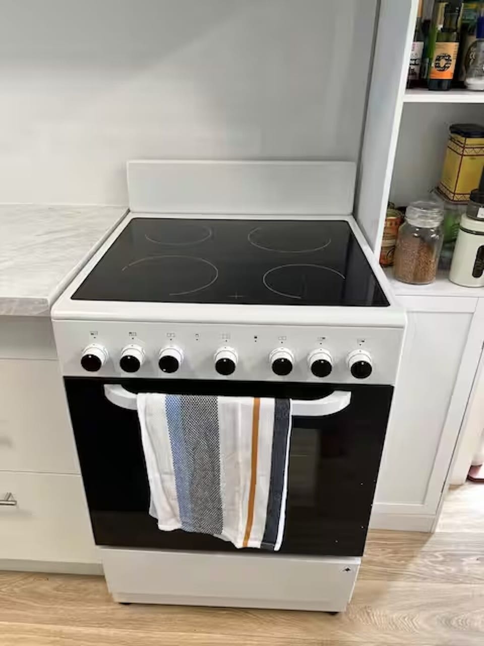Electric oven and cook top