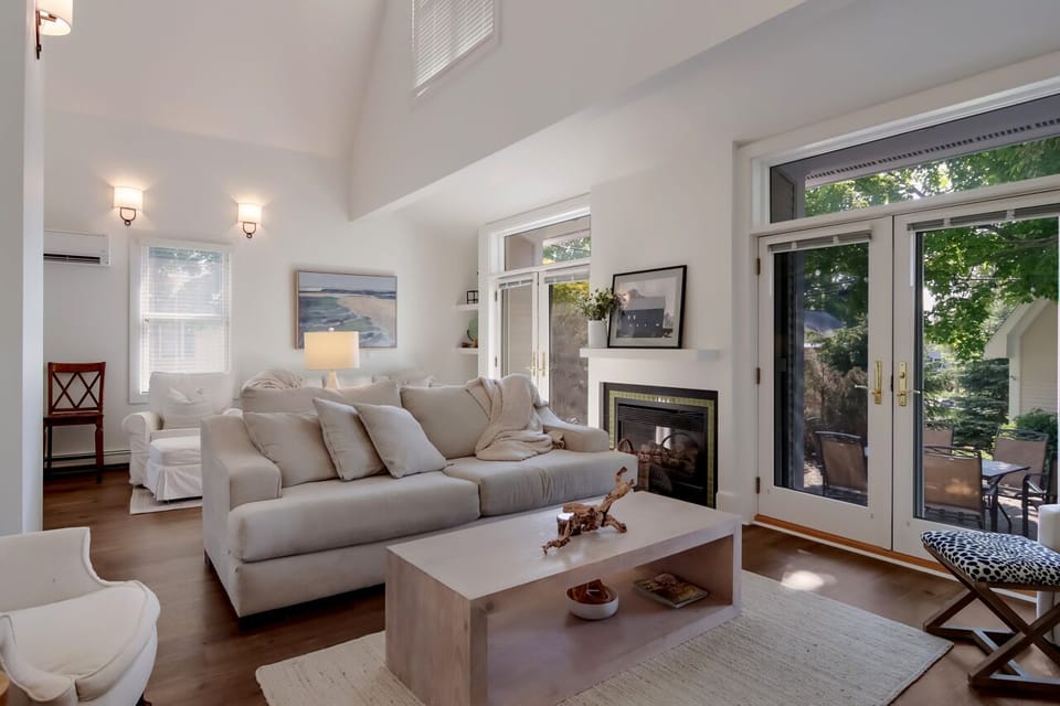 Deep seated couch and ample seating 