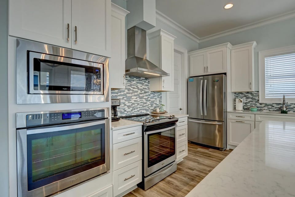 Kitchen with double ovens