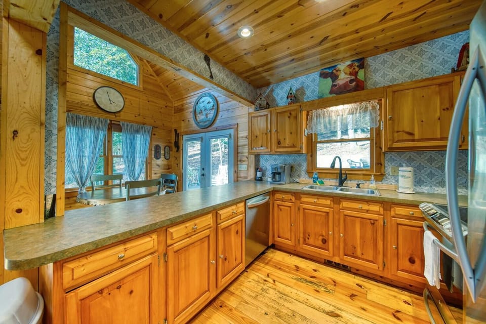 "The kitchen was well stocked and we were able to cook everything we wanted."