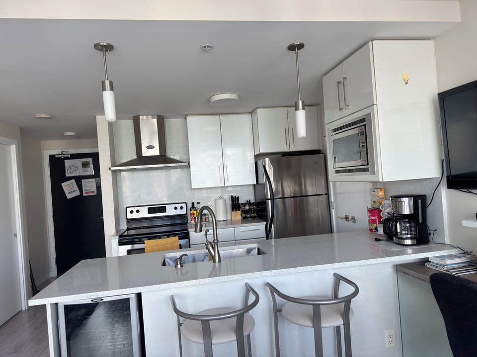 Kitchen with Bar Stools 