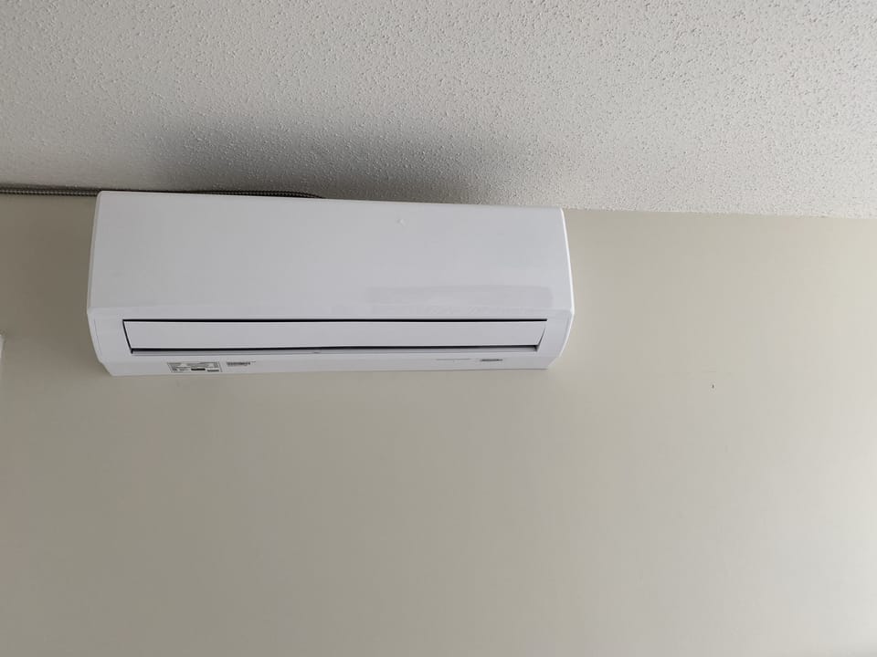 AC unit in the master bedroom 