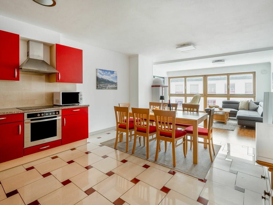 Furniture, Property, Cabinetry, Table, Wood, Kitchen, Window, Orange, Interior Design, Flooring