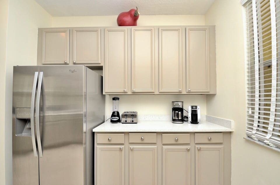New Stainless steel appliances refrigerator and kitchen essentials