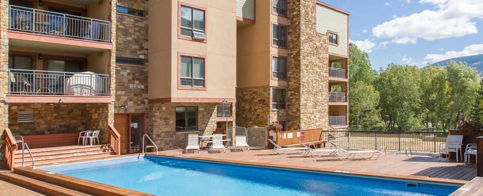 Heated Outdoor Pool is Open Year Round from 10am - 10pm. Perfect for Apres Ski!