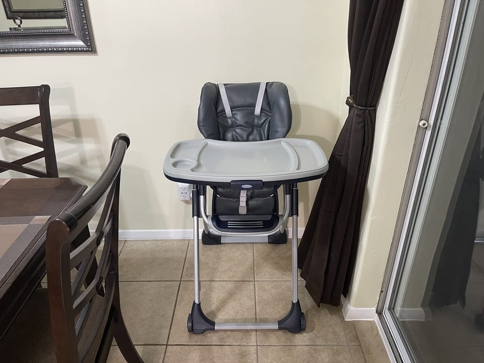 Highchair for Infants and Toddlers, 2nd Highchair Available Upon Request 